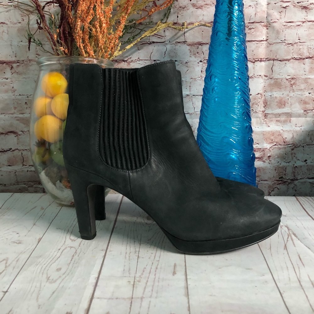 Ecco Black Ankle Booties